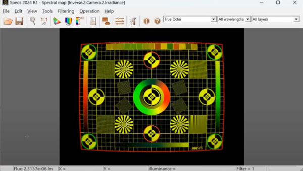 在Ansys Speos中使用Optical Sensor Test