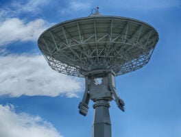 Satellite,Ground,Station,With,Satellite,Dish.