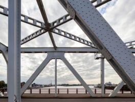 Closeup,Of,A,Steel,Bridge,Frame,With,Rivets,In,Dordrecht